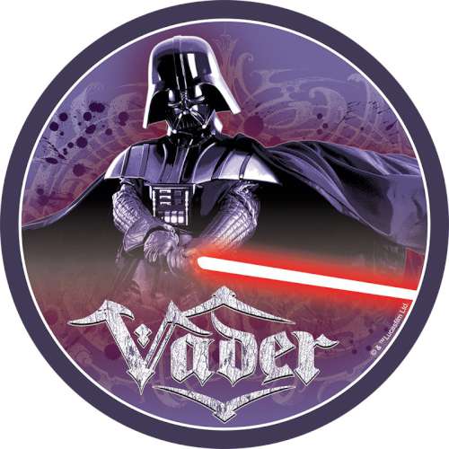 Star Wars Darth Vader Round Edible Icing Image - Click Image to Close